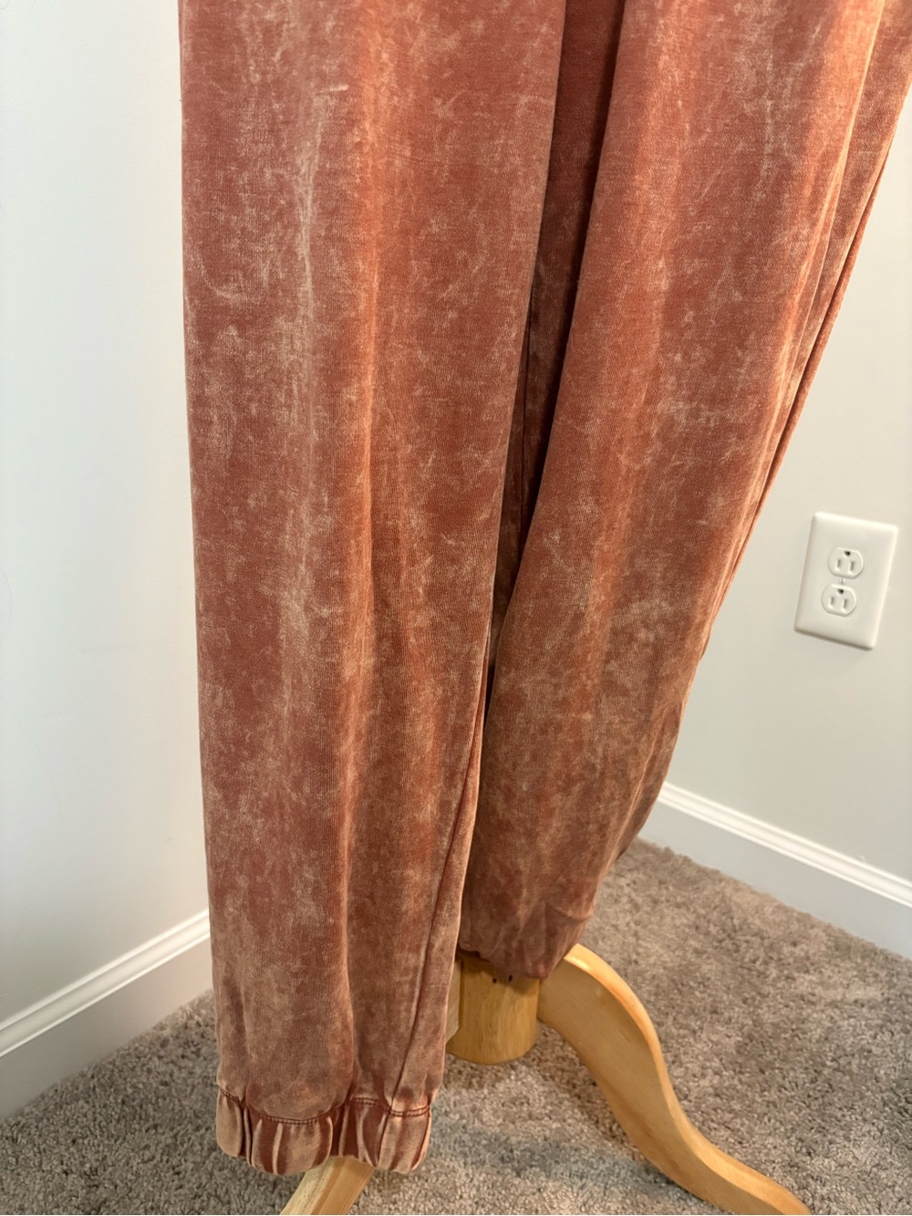 Zenana Outfitters Rust Mineral-Wash Joggers - Picture 3 of 12